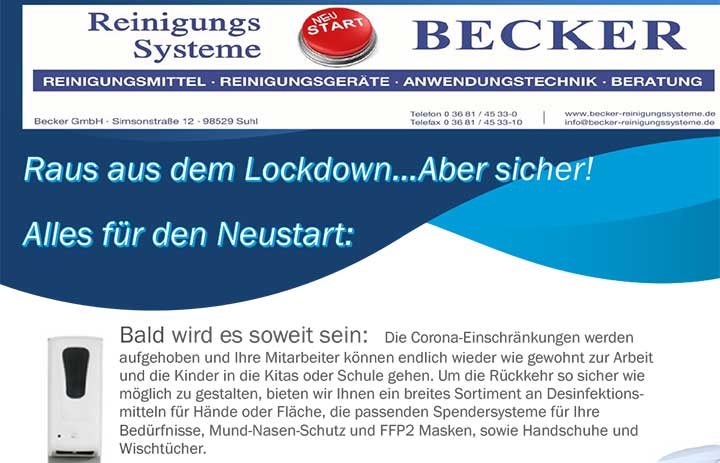 Raus aus dem Lockdown, alles für den Neustart