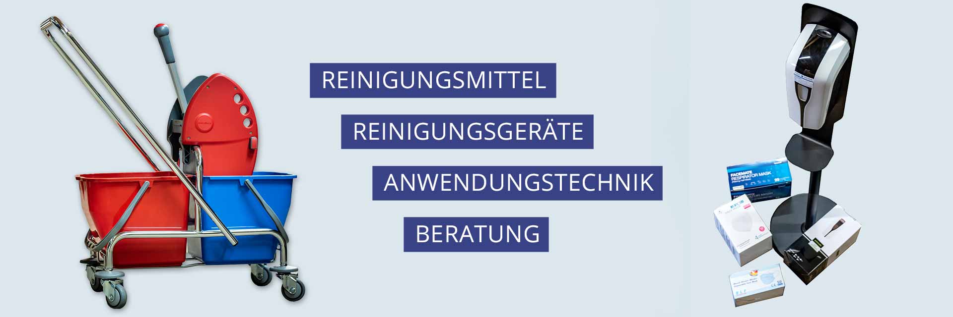 Reinigungssysteme wie Reinigungsmittel und Reinigungsgeräte, Beratung